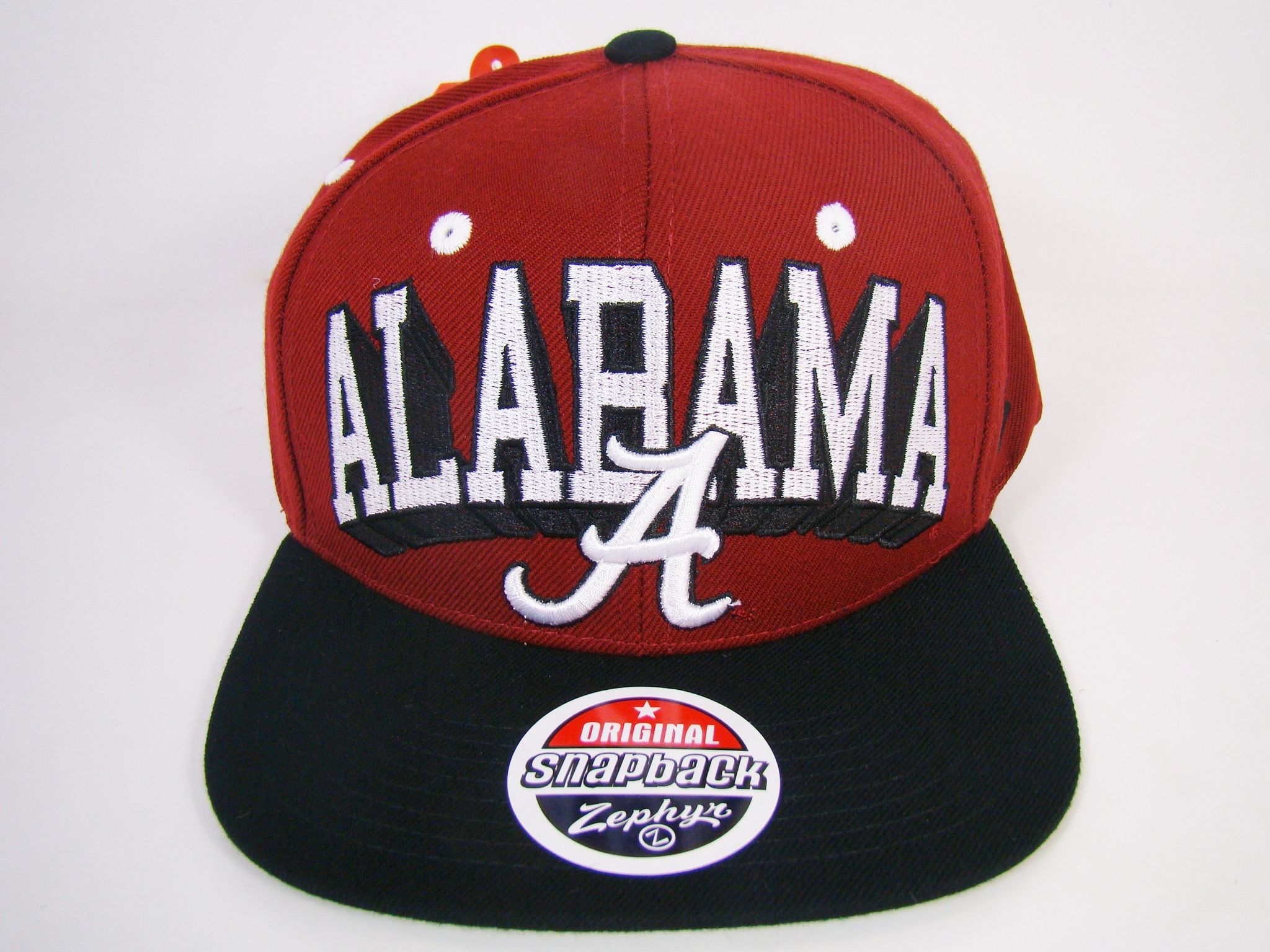 Alabama Crimson Tide Snapback Hat Red Blockbuster Logo Zephyr Football 