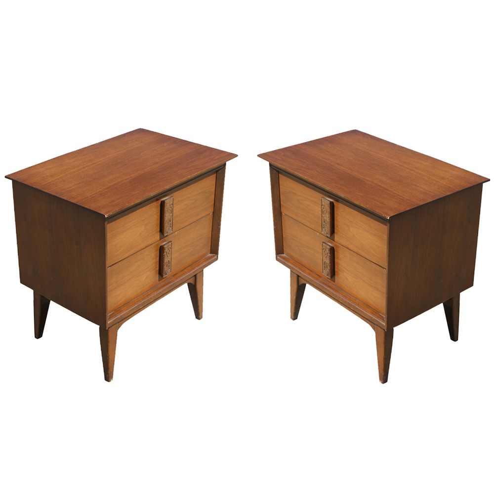 Vintage Mayan Design Night Stands Side Tables PRICE REDUCED