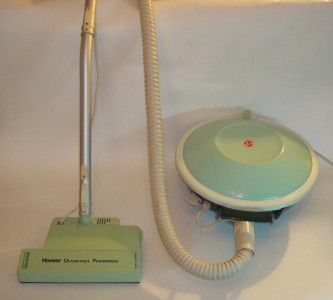 Vintage Hoover Quadraflex Powermatic Canister Vacuum Cleaner Retro 