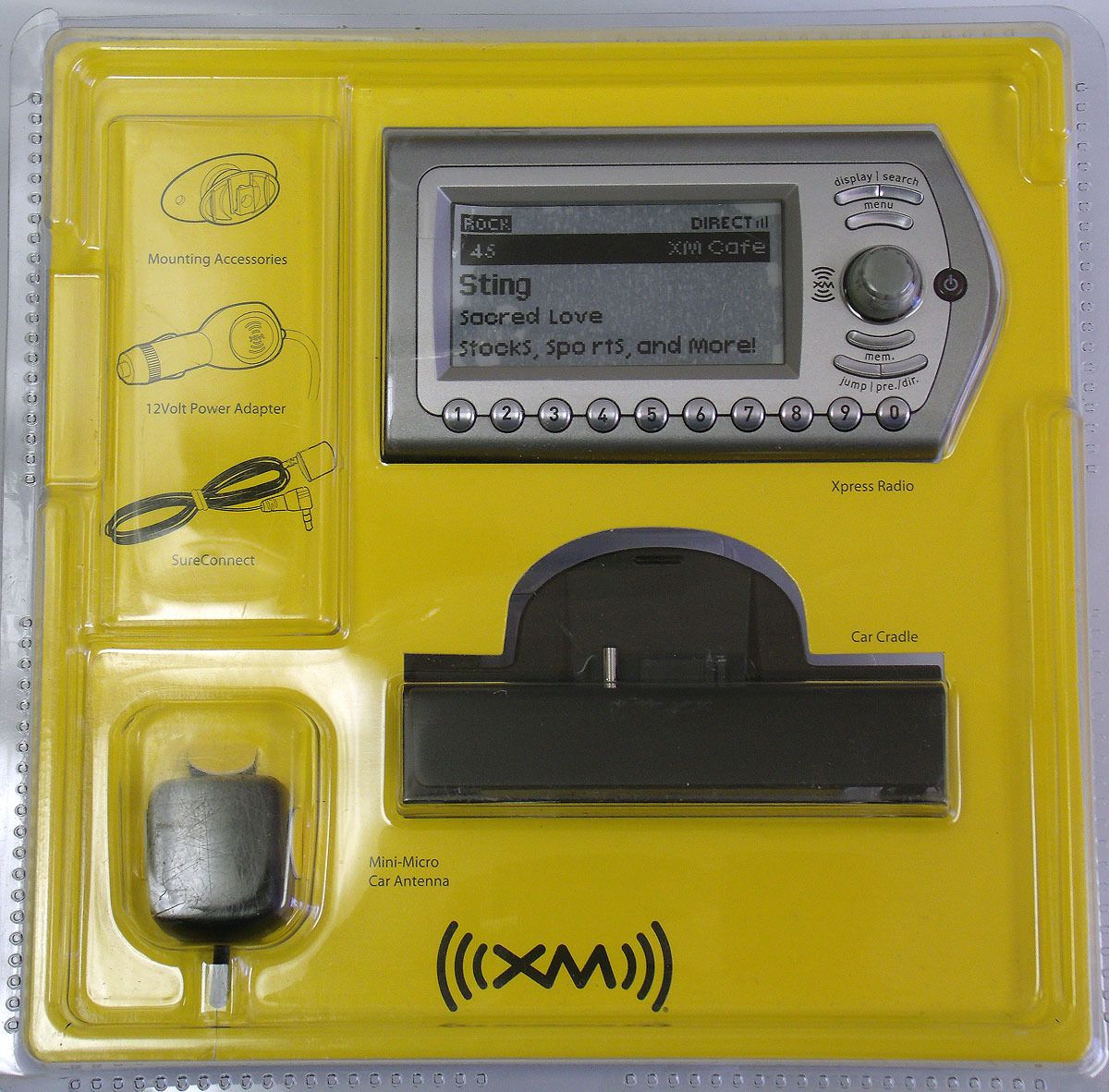 Audiovox XMCK 10A XM Xpress Satellite Radio Car Kit Wireless FM 