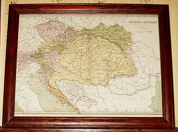 Austria Authentic Antique Map 31x43cm Genuine 132 Years Old Made in 