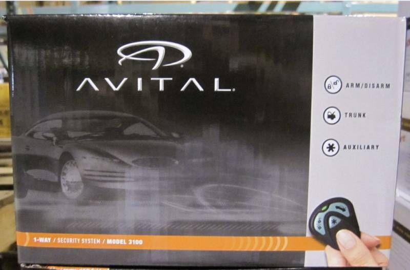 Avital 3100L 3100 L 3 Channel Car Alarm with 2 Remotes Keyless Entry 