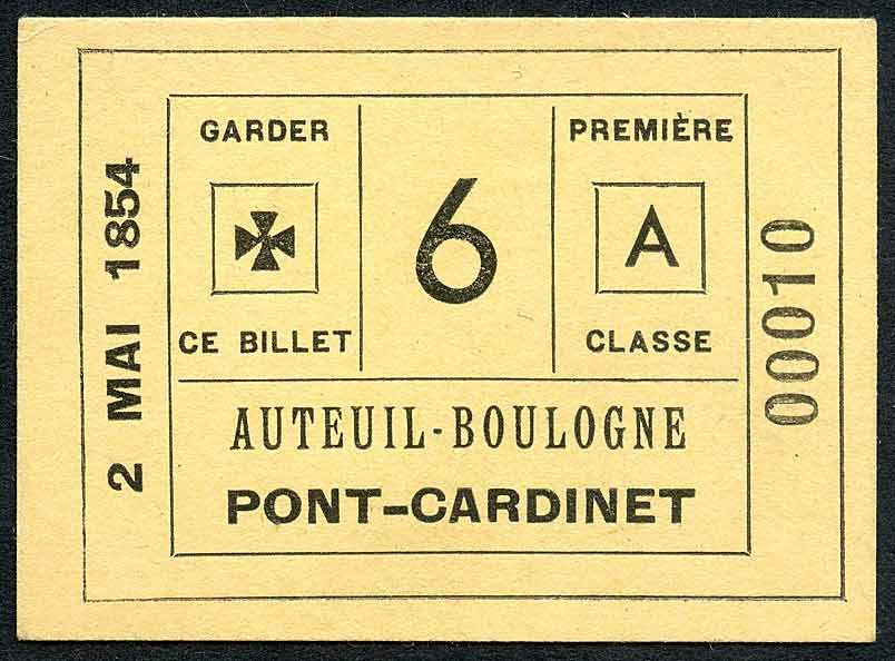 France Auteuil Boulogne Pont Cardinet Centennial Souv