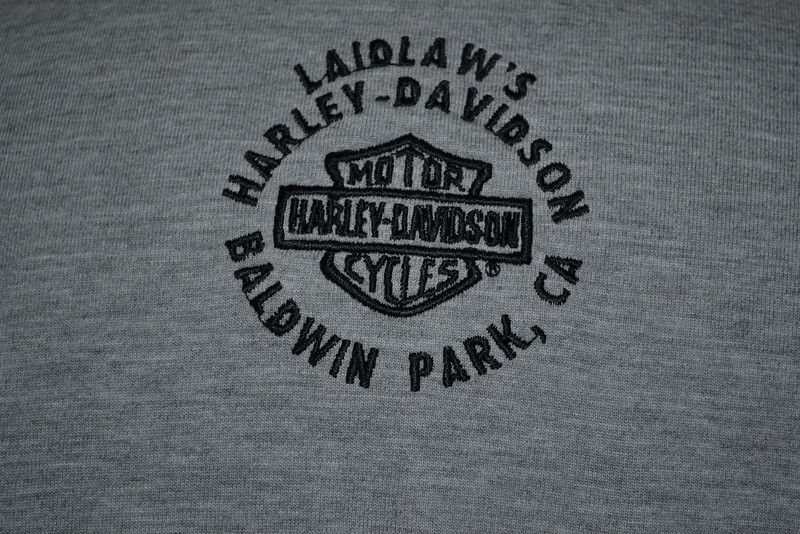 Laidlaws Harley Davidson Sleeveless HD Baseball Jersey Shirt Mens 
