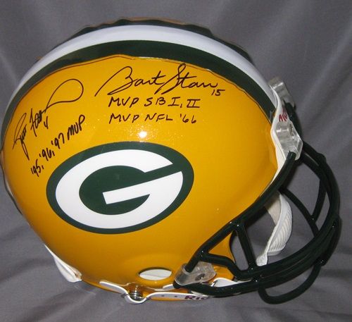 Brett Favre Bart Starr Signed Autographed Packers Limited Ed Pro Line 