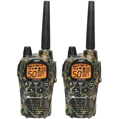 midland gxt1050vp4 camo gmrs radios w batteries ch arger time