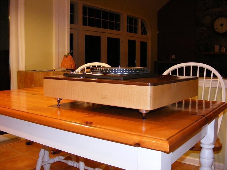 garrard 401 custom baltic birch hardwood plinth 