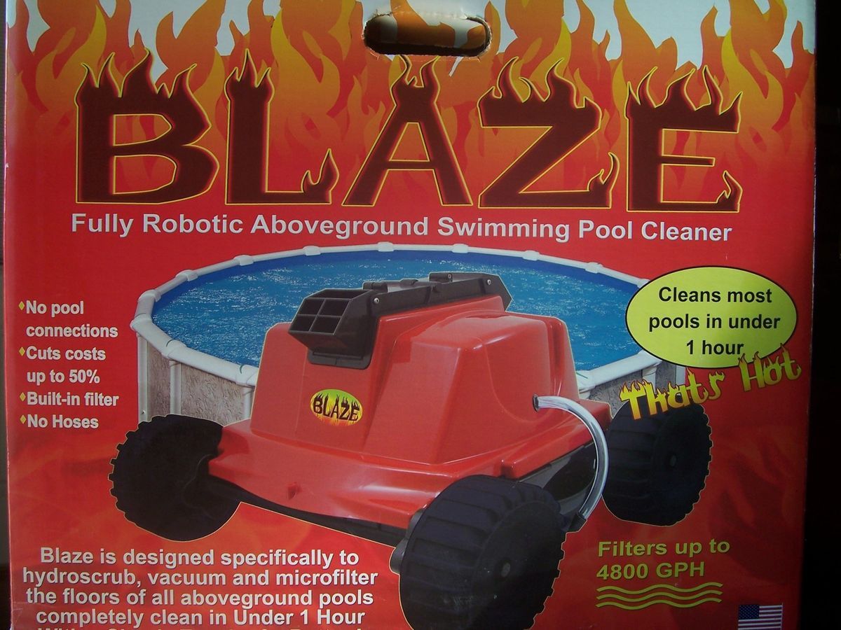 Blaze Fully Robotic Above Ground Swimming Pool Cleaner