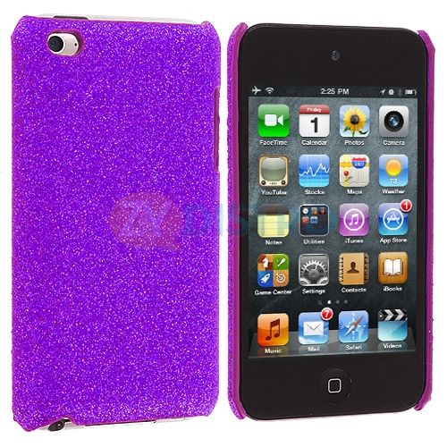   sparkly bling glitter hard back cover case for ipod touch 4th gen 4g