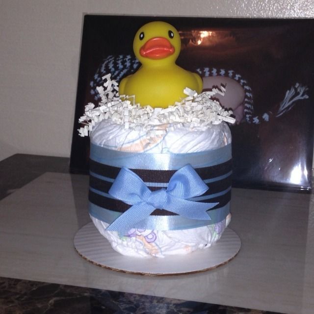 Ducky Diaper Cake Mini Baby Shower Centerpieces Gifts