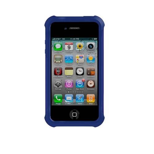 Ballistic Shell Gel (SG) Cover Skin Case for Apple iPhone 4 / 4S (Blue 