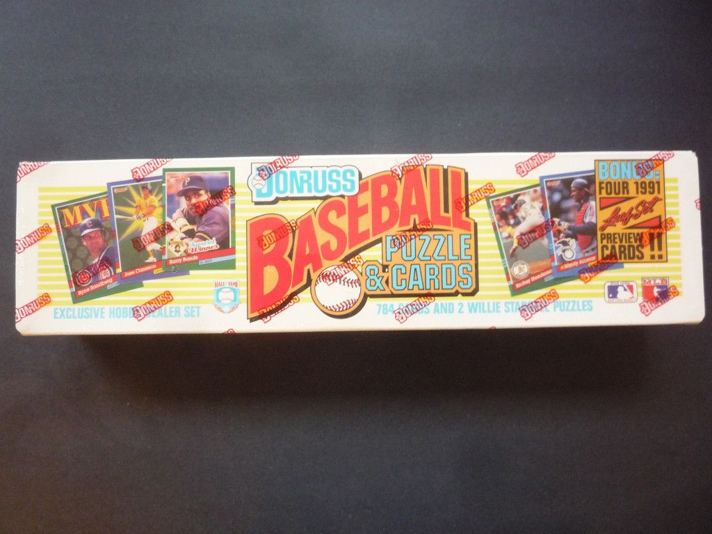 1991 Donruss Baseball Factory Set 728 Cards 4 Bonus Leaf Cards