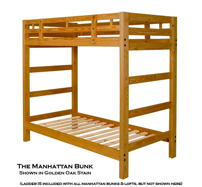 The Twin Manhattan Bunk Bed Frame is a Super Convenient & Extra Tall 