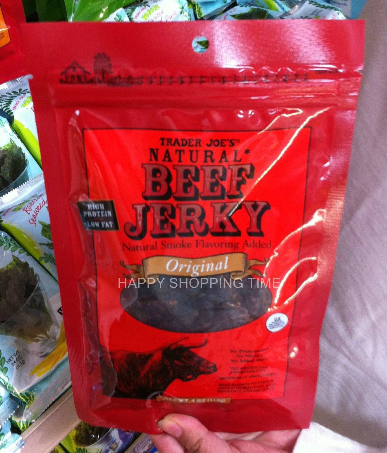 Trader Joes Organic Beef Jerky Original Flavor 3 Oz