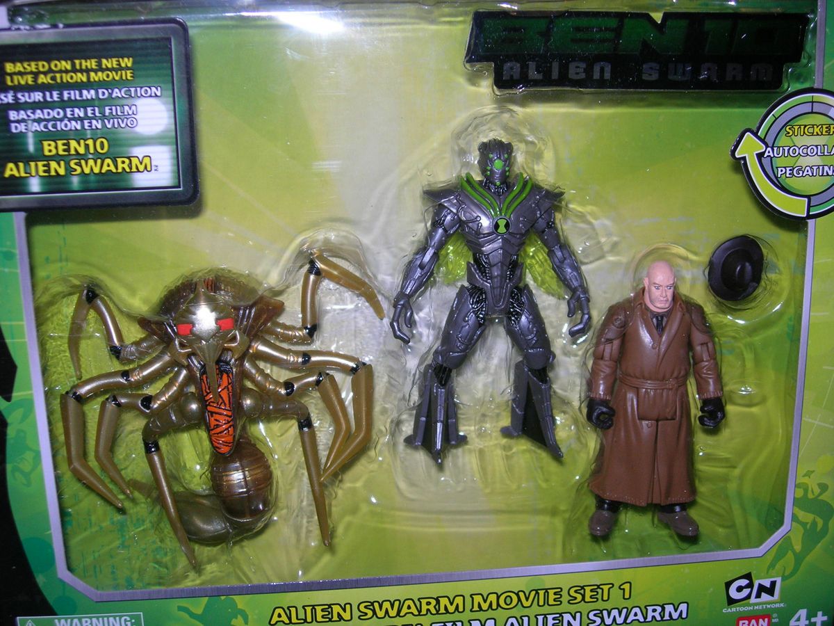 Ben 10 Figure Collection Alien Swarm Movie 3-Pack Figures