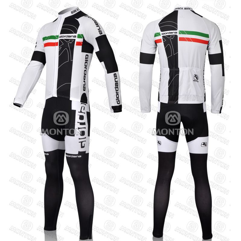 New Bicycle Bike Clothing Cycling Team Suit Long Sleeved Jersey Pants 