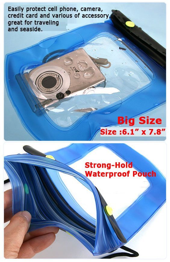   Underwater Case Bag for Camera iPhone Cell Mobile Phone Big