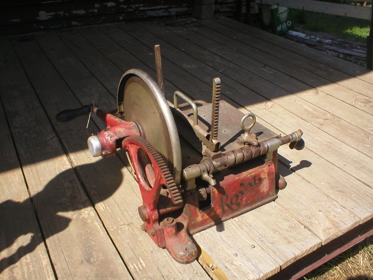 RARE Antique A J Deer Co Royal Meat Slicing Machine Berkel