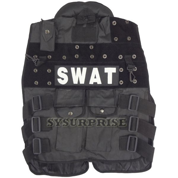   Black Ops Tactical Chest Combat Assault Vest Halloween Costume