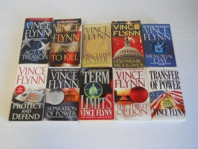   of 10 Vince Flynn Political Thriller Paperback Books Mitch Rapp