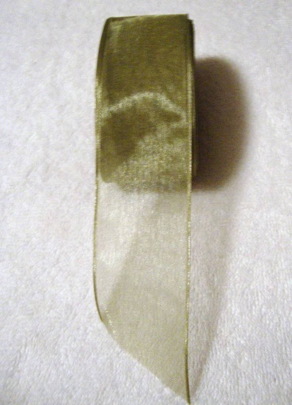 Robert Stanley Collection Green Sheer 1 5 Wide Ribbon