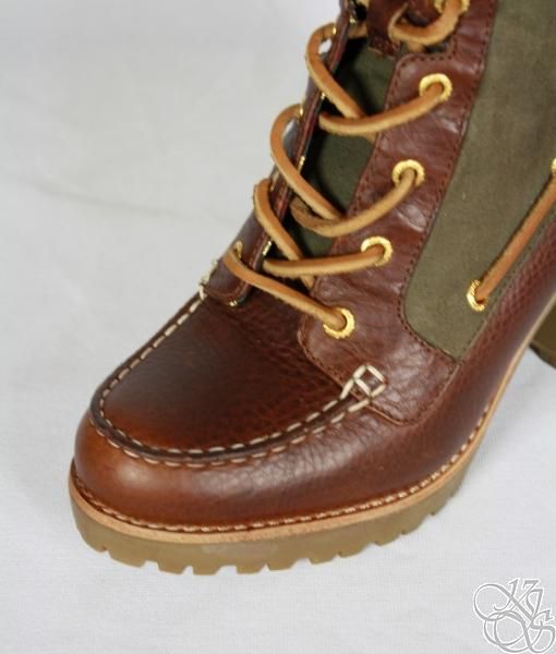 Sperry Top Sider Trinity Tan Olive Lug Sole Womens Boots New 9236100 
