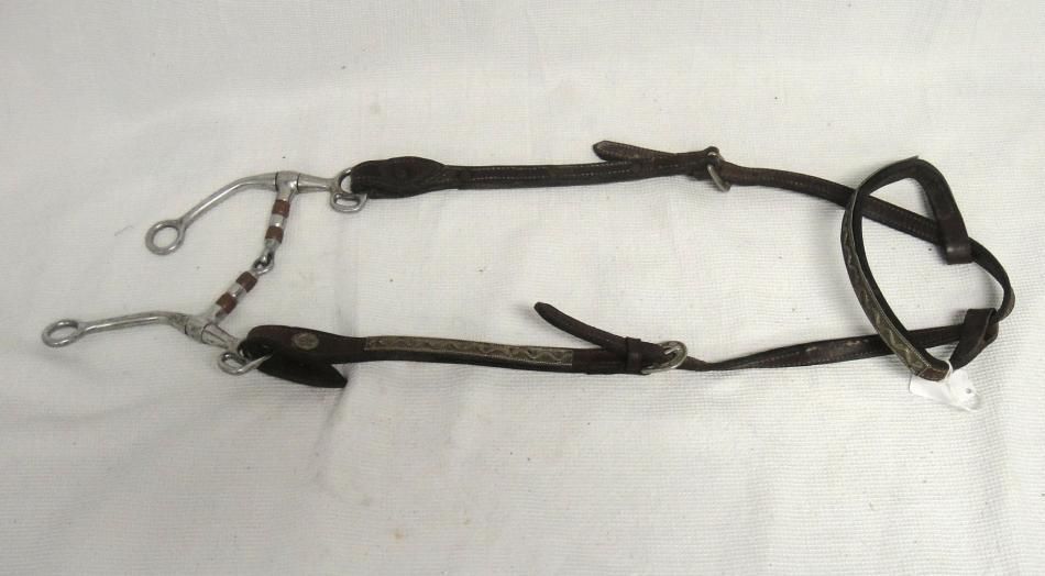 Leather Brown Horse Tack Bridles with Metal Bit