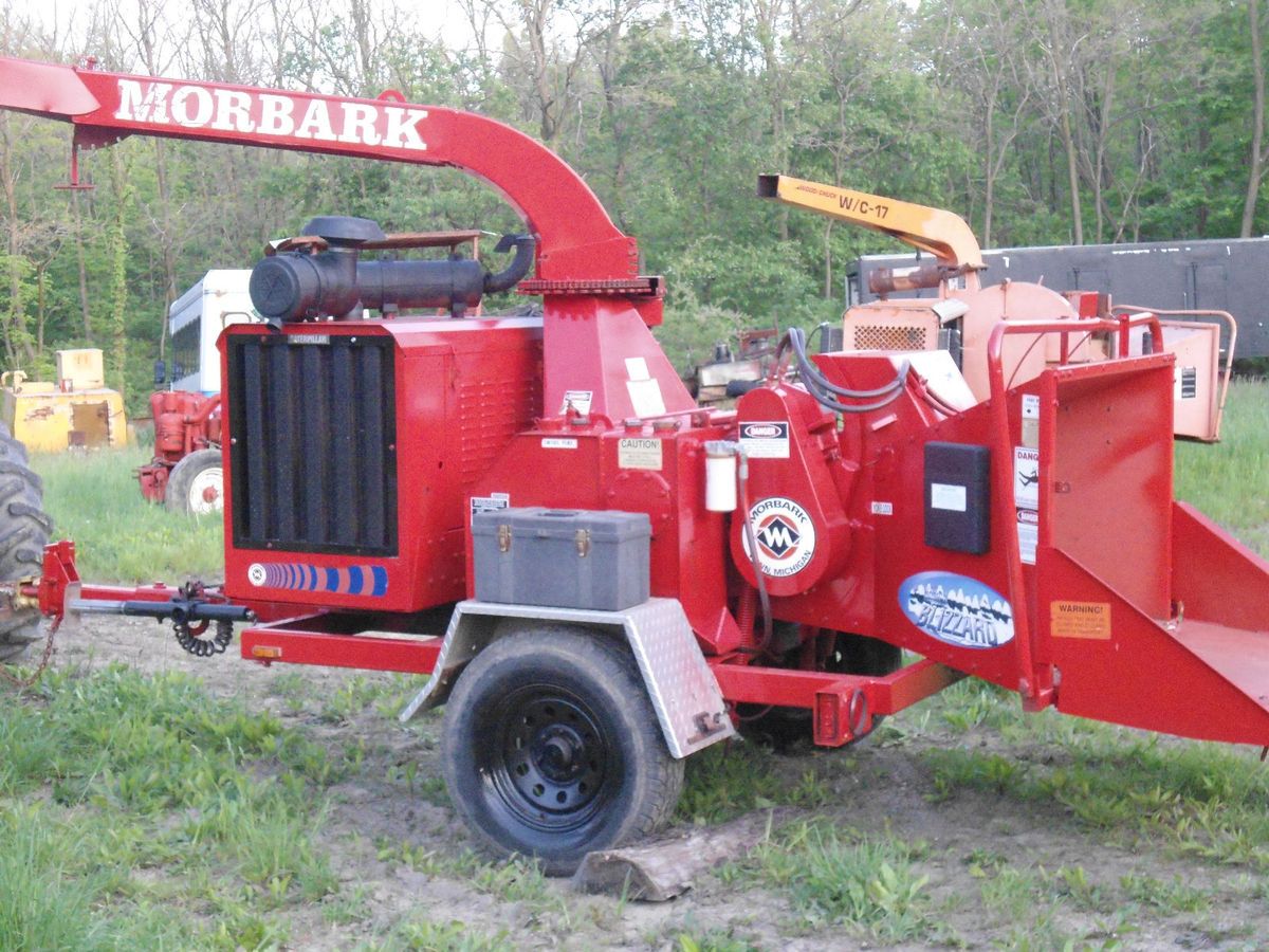 Morbark Model 12 Blizzard Wood Brush Chipper Caterpillar Diesel Engine 