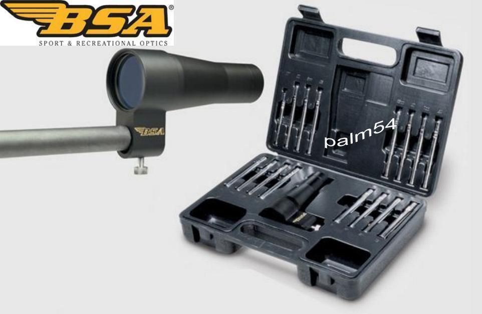 BSA Optics Boresighter Kit with Case Fits Calibers 177 to 50 Brand New 