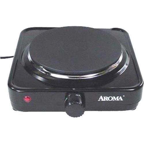   AHP 303 Portable Electric Single Food Hot Plate Stove Top Burner Black