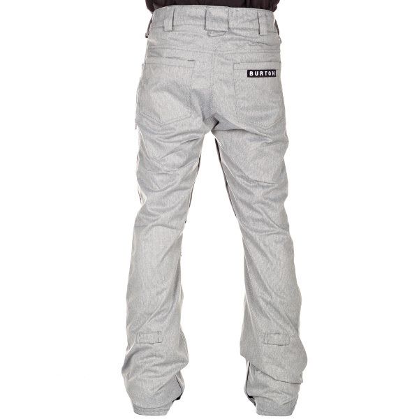 2013 Burton Restricted Bulge Slim Snowboard Pants L Black White Stripe 
