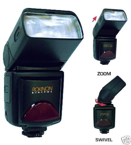 Rokinon D900AFZ Digital Camera Zoom Flash for Nikon D3200 D5100 D3100 