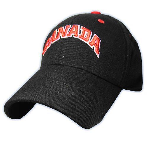 CCM 4680 Flex Fit Canada Hockey Hat Black One Size FA