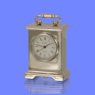 Chrome Plated Miniature Classic Carriage Clock Mantel Clock Sale Price 