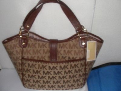 MICHAEL Michael Kors Charlton Large Logo Tote Ladies Handbag (Beige 