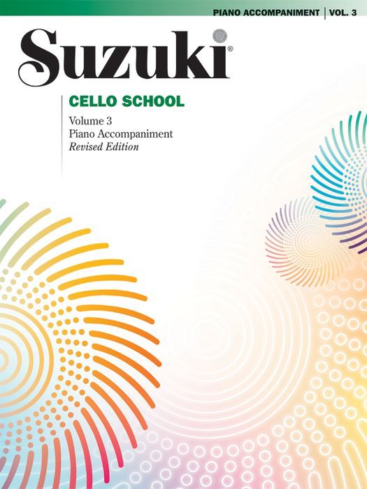 Alfred Suzuki Cello School Piano Acc Volume 3 Book
