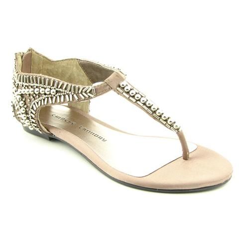 Chinese Laundry Carbo Womens Size 8 5 Beige Sandals T Strap Dress 
