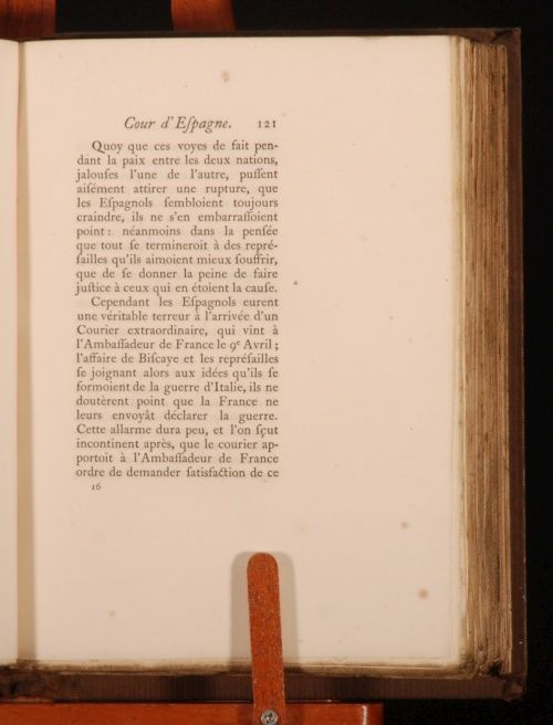 1861 Memoir of The Court of Spain by Marquis de Villars