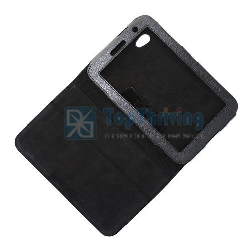 Black Folio Leather Case Film Guard Pen for Samsung Galaxy Tab 2 7 0