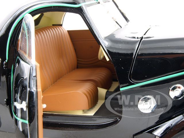  1937 Peugeot 302 Darl Mat Coupe Black die cast car model by Norev