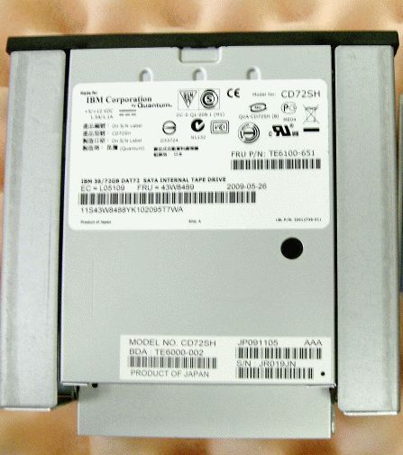 IBM 43W8480 43W8489 36GB DAT DDS 5 CD72SH Tape Drive