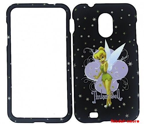 Tinkerbell Black Hard Case Cover Samsung Epic 4G Touch Galaxy S2