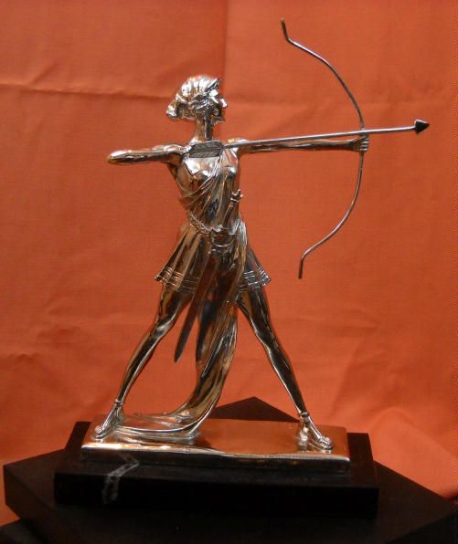Art Deco Diana Artemis Archery F Preiss Bronze Statue Sculpture Quiver