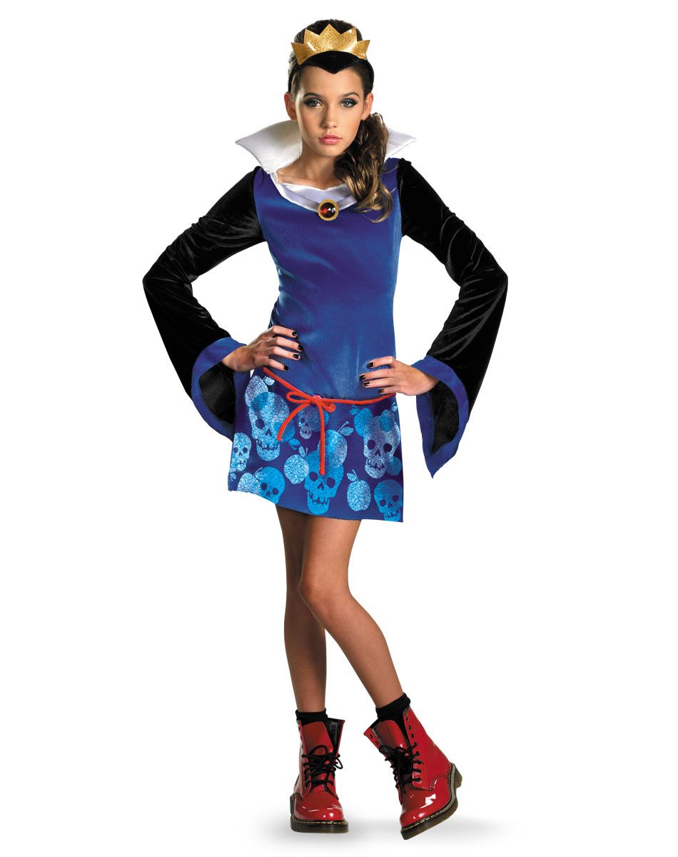 Disney Evil Queen Tween Halloween Costume 5 to 7 Snow White Girls s