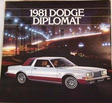 1981 81 Dodge Diplomat Original Sales Brochure Mint