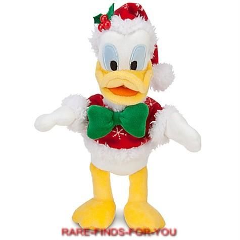 Mickeys PAL Donald Duck Snowflake Santa Plush Doll Toy 9 H Disney