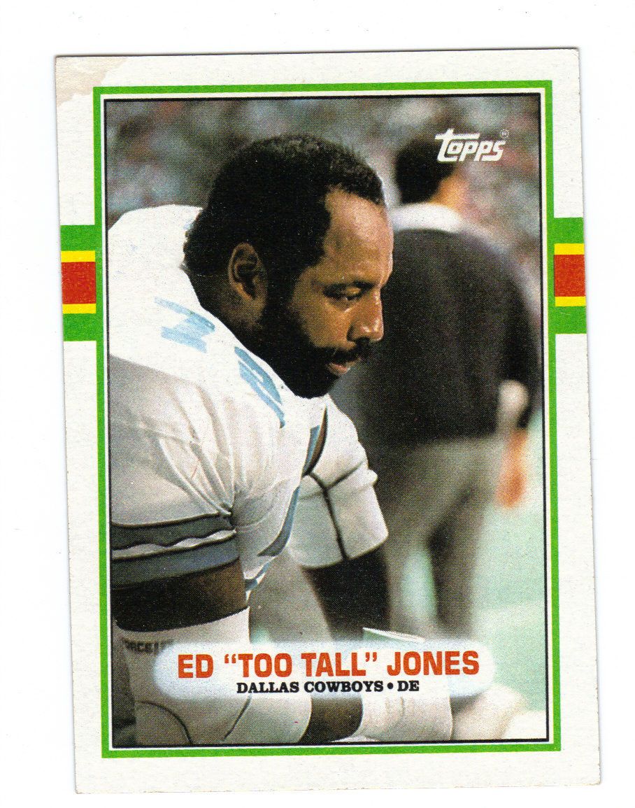 Ed Too Tall Jones 1989 Topps Dallas Cowboys Pro Bowl Defensive End