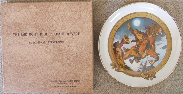 Vintage Edgerton The Midnight Ride of Paul Revere Plate 1976 with