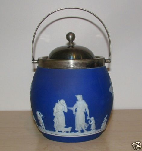 19th Century Wedgwood Jasperware Biscuit jar