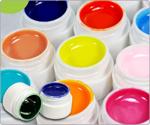  Pots Diff Colors Nail Art Tips Soild/Pure UV GEL Builder Gel Set U307